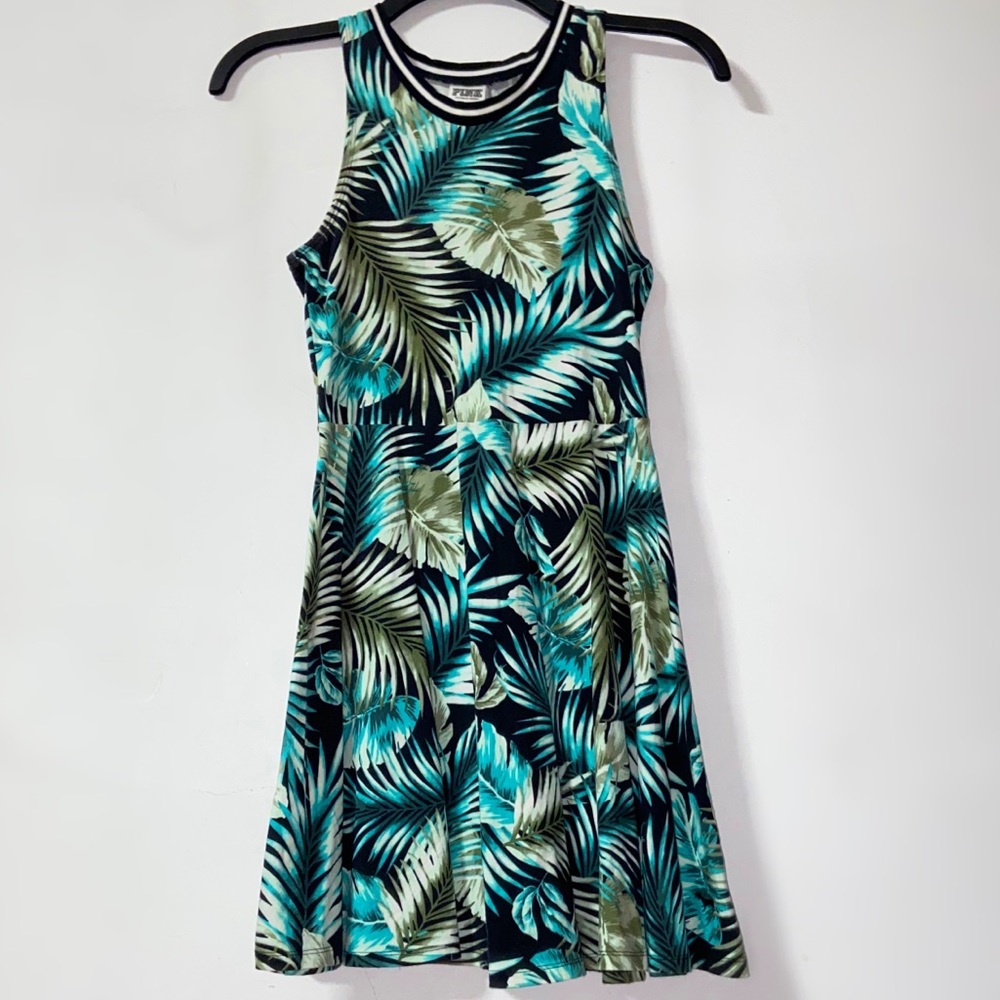 VS PINK | Tropical Print Skater Dress